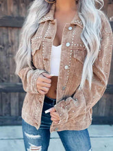 Load image into Gallery viewer, Women’s Collared Neck Button-Down Jacket For Casual and Everyday Use Elegant Simple Jacket