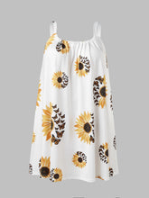 Load image into Gallery viewer, 🌻 Plus Size Sunflower Print Sleeveless Wrap Dress