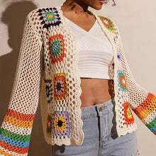 Load image into Gallery viewer, Women's Elegant Crochet Cardigan