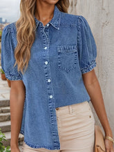 Load image into Gallery viewer, Women’s Retro Washed Denim Shirt