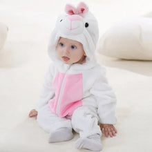 Load image into Gallery viewer, Cartoon Flannel Baby Rompers - # BAAA21110013