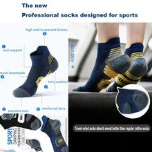 Load image into Gallery viewer, 3Pair Professional Fitness Sports Socks Towel Bottom Non-Slip Running Socks Men Women Short Quick-Drying Basketball Training Sox