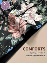Load image into Gallery viewer, 3pcs High Waisted Panties Women's Panties Tummy Tightening and Hip Lifting Printed Patterns Comfortable Fit