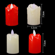 Load image into Gallery viewer, 3pcs Led Flameless Candle Flameless Candles Led Candles Battery Operated Candles Plastic Simulated flame LED Birthday Candle Lights Christmas Wedding Party Home Decoration