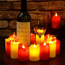 Load image into Gallery viewer, 3pcs Led Flameless Candle Flameless Candles Led Candles Battery Operated Candles Plastic Simulated flame LED Birthday Candle Lights Christmas Wedding Party Home Decoration
