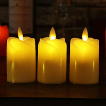 Load image into Gallery viewer, 3pcs Led Flameless Candle Flameless Candles Led Candles Battery Operated Candles Plastic Simulated flame LED Birthday Candle Lights Christmas Wedding Party Home Decoration