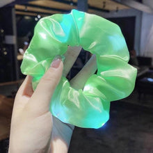 Load image into Gallery viewer, 3Pcs New Arrival Girls LED Luminous Scrunchies Hairband Ponytail Holder Headwear Elastic Hair Bands Solid Color Hair Accessories Ponytail Holder Accessories for Women And Girls