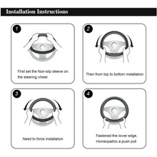 Load image into Gallery viewer, 3Pcs Set Winter Fashion Wool Fur Soft Furry Car Steering Wheel Covers 16 Colors Winter Universal Hand Brake Gear Cover Car Accessories