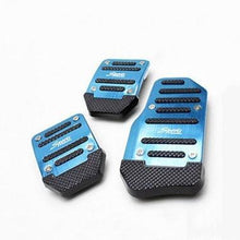 Load image into Gallery viewer, 3Pcs/Set Universal Aluminum Manual Transmission Non-Slip Car Pedal Cover Set Kit Pedals Red Blue Silver Car Vehicle Sports Accelerator Brake No Drill Non-Slip Performance Car Rest Pedal Brake Auto Sports Gas Fuel Petrol Clutch Brake Pad Auto Accessories