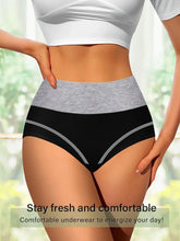 Load image into Gallery viewer, 4 pcs High Waisted Tummy Tightening Women's Panties Fashionable Breathable Comfortable Shape Triangle Pants for Women