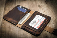 Load image into Gallery viewer, Badge Vertical Wallet - Walnut