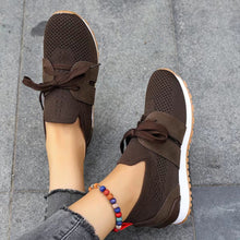 Load image into Gallery viewer, Women’s Lace‑Up Mesh Walking Flats