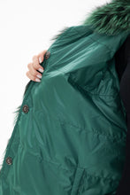 Load image into Gallery viewer, Reversible Genuine Silver Fox Down Fill Coat
