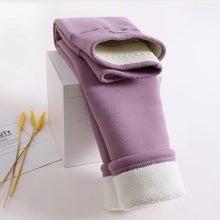 Load image into Gallery viewer, Girls Wool-Lined Thickened Winter Leggings