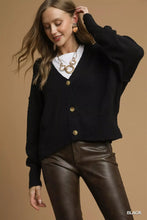 Load image into Gallery viewer, Umgee Button-Front V-Neck Knit Cardigan
