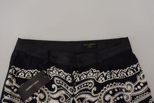 Load image into Gallery viewer, Dolce & Gabbana Black Silk Bandana Print Pants