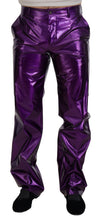 Load image into Gallery viewer, Dolce & Gabbana Purple Shining Men Casual Pants