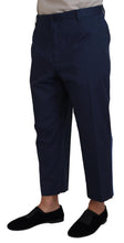 Load image into Gallery viewer, Dolce & Gabbana Blue Cotton Men Cropped Pants