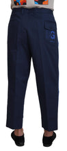 Load image into Gallery viewer, Dolce & Gabbana Blue Cotton Men Cropped Pants