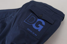 Load image into Gallery viewer, Dolce & Gabbana Blue Cotton Men Cropped Pants