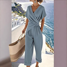Load image into Gallery viewer, Women's Loose Irregular Short-Sleeve Two-Piece Set