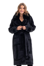 Load image into Gallery viewer, Maru Wool Blend Intarsia Winter Coat