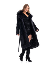 Load image into Gallery viewer, Maru Wool Blend Intarsia Winter Coat