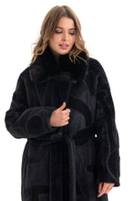 Load image into Gallery viewer, Maru Wool Blend Intarsia Winter Coat