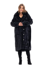 Load image into Gallery viewer, Maru Wool Blend Intarsia Winter Coat