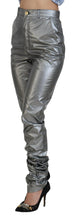 Load image into Gallery viewer, Dolce & Gabbana Metallic Silver High Waist Skinny Pants