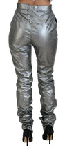 Load image into Gallery viewer, Dolce & Gabbana Metallic Silver High Waist Skinny Pants