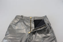 Load image into Gallery viewer, Dolce & Gabbana Metallic Silver High Waist Skinny Pants