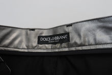 Load image into Gallery viewer, Dolce & Gabbana Metallic Silver High Waist Skinny Pants