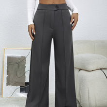 Load image into Gallery viewer, Ladies' Solid Color Loose Wide Leg Straight Leg Pants