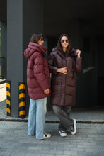Load image into Gallery viewer, Burgundy Crush Insulated Bio-Down Coat