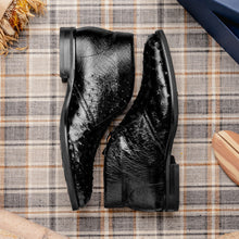 Load image into Gallery viewer, 43-594-BLK MARCO Ostrich Quill Chukka Boot, Black