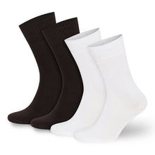 Load image into Gallery viewer, Men’s & Women’s Bamboo Diabetic Crew Socks 4-Pack
