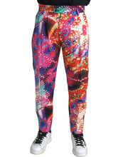 Load image into Gallery viewer, Dolce & Gabbana Multicolor Printed Linen Men Trouser Pants