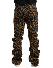 Load image into Gallery viewer, Dolce & Gabbana Brown Leopard Jacquard Jogger Pants