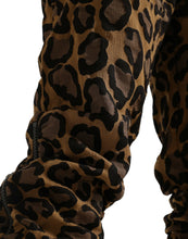 Load image into Gallery viewer, Dolce & Gabbana Brown Leopard Jacquard Jogger Pants