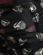 Load image into Gallery viewer, Dolce & Gabbana Black Ring Silk Jogging Trousers Pants
