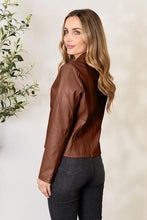 Load image into Gallery viewer, Women Classic Neck Zip-Up Jacket For Everyday Wear Elegant Girls Jacket