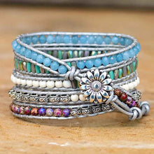 Load image into Gallery viewer, Hand-woven Stone Bead Watch – European and American Popular Accessories