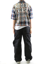 Load image into Gallery viewer, SUIFU Washed Flannel Crop Top Button Down Shirt