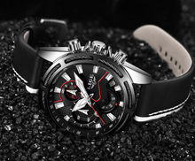 Load image into Gallery viewer, Waterproof Men's Sports Watch With Leather Transparent Belts, Chronometers Day View Perfect Gift