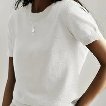 Load image into Gallery viewer, Women’s Soft Stretch Minimalist T-Shirt – Everyday Slim Fit Top