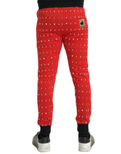 Load image into Gallery viewer, Dolce & Gabbana Red Year Of The Pig Jogger Sweatpants Pants