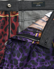 Load image into Gallery viewer, Dolce & Gabbana Multicolor Tiger Leopard Cotton Loose Tapered Pants