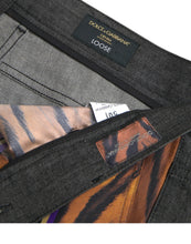 Load image into Gallery viewer, Dolce & Gabbana Multicolor Tiger Leopard Cotton Loose Tapered Pants