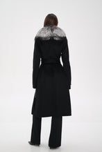 Load image into Gallery viewer, Saga®Furs Silver Fox Wool Alpaca Coat
